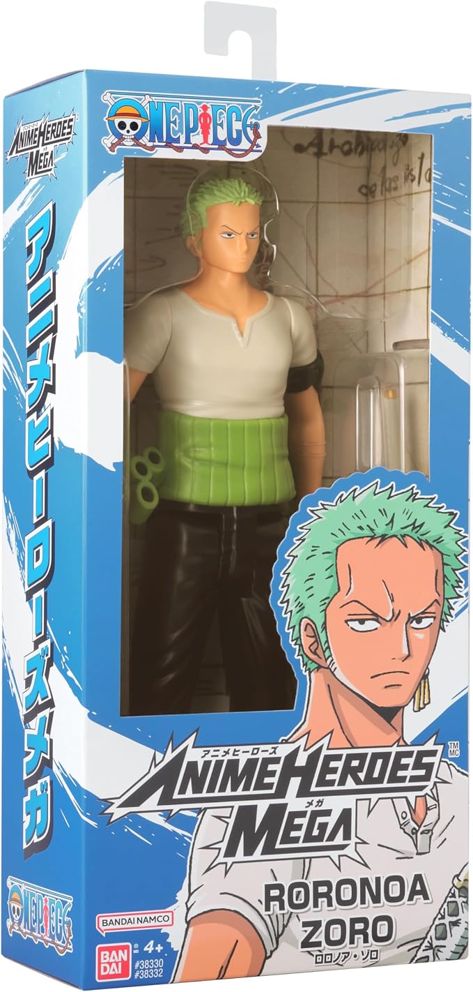 ANIME HEROES MEGA - One Piece - Roronoa Zoro 12" Action Figure