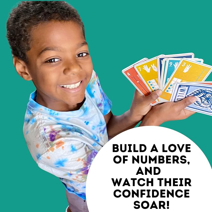 Award-Winning Math Deck for Kids| 50+ Math Games for Kids to Support Concepts Including Addition, Subtraction, Multiplication, & More! Perfect for Homeschool, Classroom, Travel & Family Games!