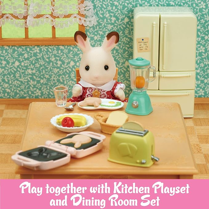 Calico Critters - Breakfast Playset - Dollhouse Furniture & Accessories – Kids Pretend Play Toy, Miniature Dollhouse Food & Accessories Set, Ages 3+