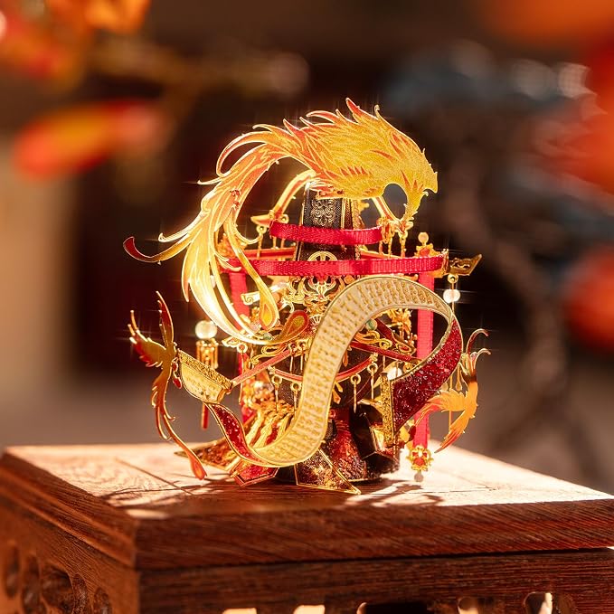 MU 3D Metal Puzzles for Adult Building Miyue Empress Dowager Kitten Kitty, Cat Themed Metal Models Kits Miniature Build, Assembling DIY Sets Hobby Birthday New Year Gifts Home Desk Office Decor