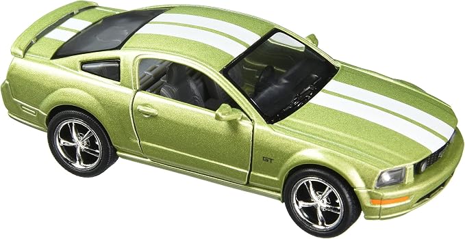 KiNSMART - 2006 Ford Mustang GT 1:38 Scale 5" Die Cast Metal Model Toy Car (Green Race)