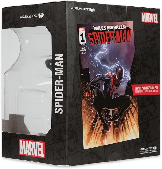 McFarlane Toys - Marvel Spider-Man 1:10th Scale Collectible with Scene (Miles Morales: Spider-Man #1)