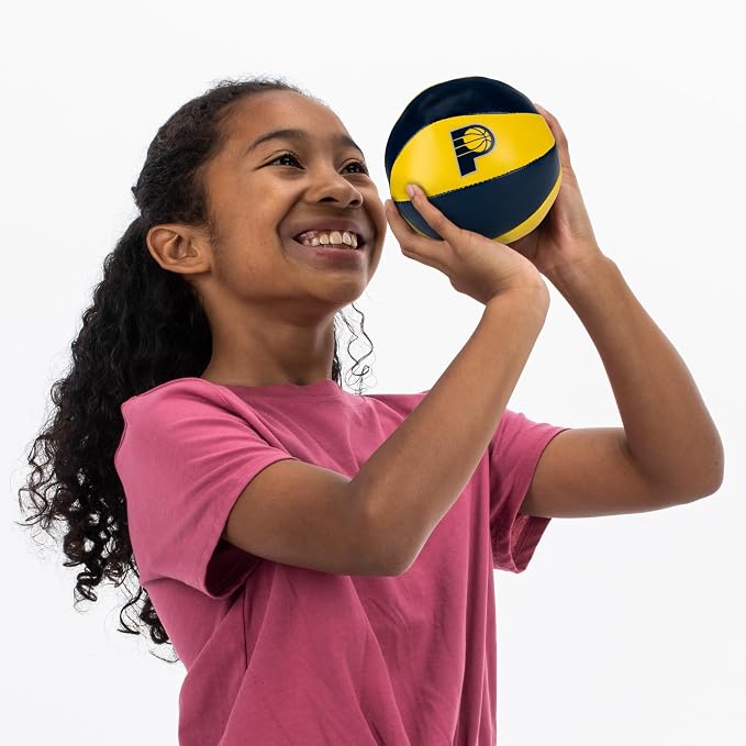 Franklin Sports NBA Toy Basketballs - 2 Pack of Kids Soft Mini Basketballs for Over The Door + Indoor Hoops - NBA Fan Shop
