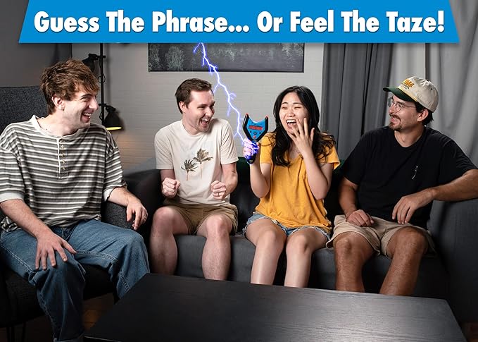 PhraZor Taze – Shockingly Fun Word-Guessing Party Game with 3 Shock Levels, 3 Play Modes & Cheat Detector – 5,000+ Words, Multiplayer for Teens & Adults and Family Game Night