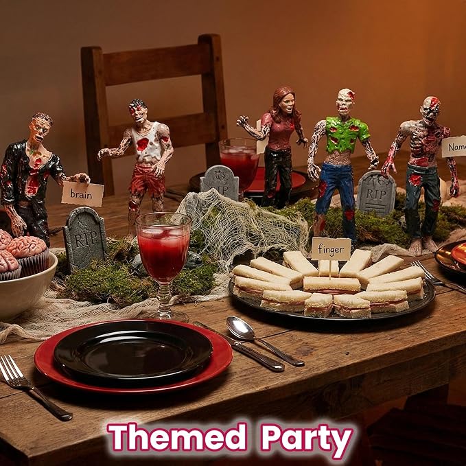 BOHS Zombie Action Figures Gift Package - Scary Toys for Boys and Girls - 4 Inches - Pack of 6