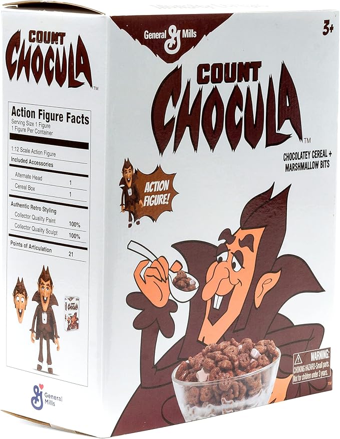 Jada Toys General Mills 6" Count Chocula Action Figure, Toys for Kids and Adults