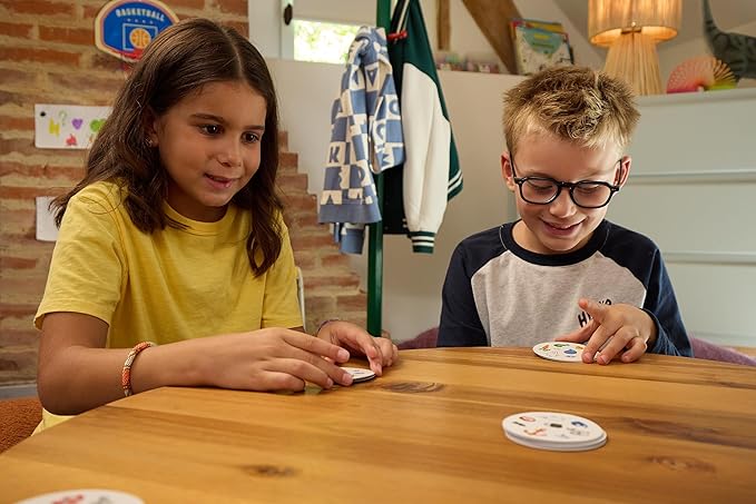 Asmodee Spot It! Sports Card Game (Eco-Blister) - Fast-Paced Matching Featuring 5 Mini-Games, Travel-Friendly Family Fun for Kids & Adults, Ages 6+, 2-8 Players, 15 Minute Playtime
