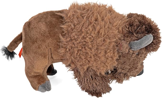 Wild Republic Bison, Cuddlekins, Stuffed Animal, 12 inches, Gift for Kids, Plush Toy, Fill is Spun Recycled Water Bottles