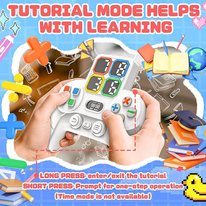 SMILESSKIDDO Math Games for Kids 5-7 8-12 | Calculate Number of 24 Math Game | Portable Handheld Game, Addition, Subtraction, Multiplication and Division Learning Educational Toys Gift