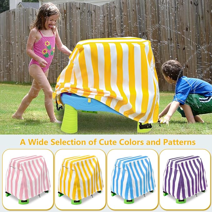 Okcool Kids Water Table Cover Fit Water Table,Outdoor Water Table Toys Cover, A Wide Selection of Cute Colors and Patterns