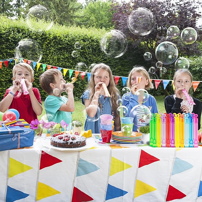 Bubbles Party Favors,20 Pack Mini Bubble Wand Bulk 10 Colors for Kids,As Goodie Bags Filler,Small Carnival Pinata Birthday Favors, Classroom School Reward,Summer Outdoor Toys,Small Toy Gift ﻿
