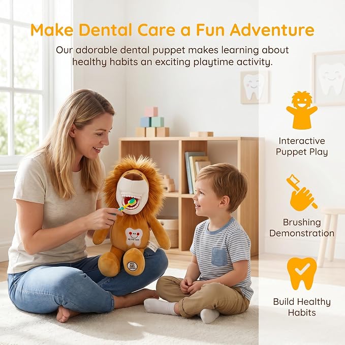 Tooth Fairy Plush Doll, Dental Stuffed Oral Health Presentation Puppet Doll Tooth Fairy Dental Educational Plush Small Size Doll with Teeth for Kids Chidren Boys Girls