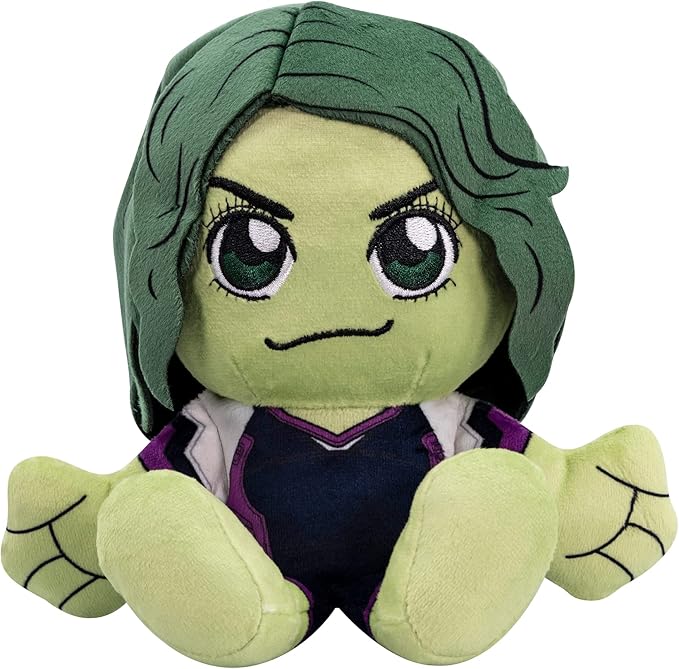 Bleacher Creatures Marvel She Hulk 8" Kuricha Sitting Plush- Soft Chibi Inspired Toy