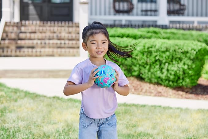 Crocodile Creek Playground Ball - Durable Rubber Ball for Kids Ages 3 and Up - Bouncy Inflatable Ball for Kickball, Indoor Games, and Outdoor Sports - PVC-Free