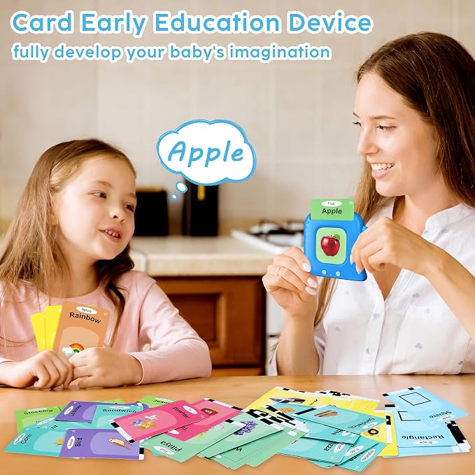 Talking Flash Cards,Kids Toddler Flash Cards with 240 Sight Words,Montessori Toys,Autism Sensory Toys,Speech Therapy,Learning Educational Gifts for Age 4 5 6 Years Old Boys and Girls