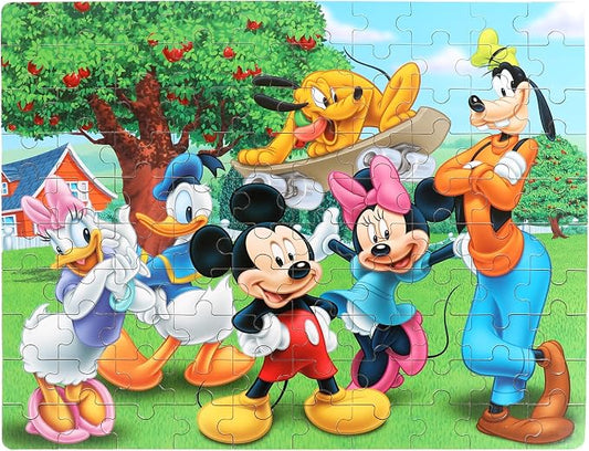 Puzzles for Kids Ages 4-6,100 Piece Puzzles for Kids Ages 6-8,Educational Learning Jigsaw Puzzles for Boys and Girls in Metal Box