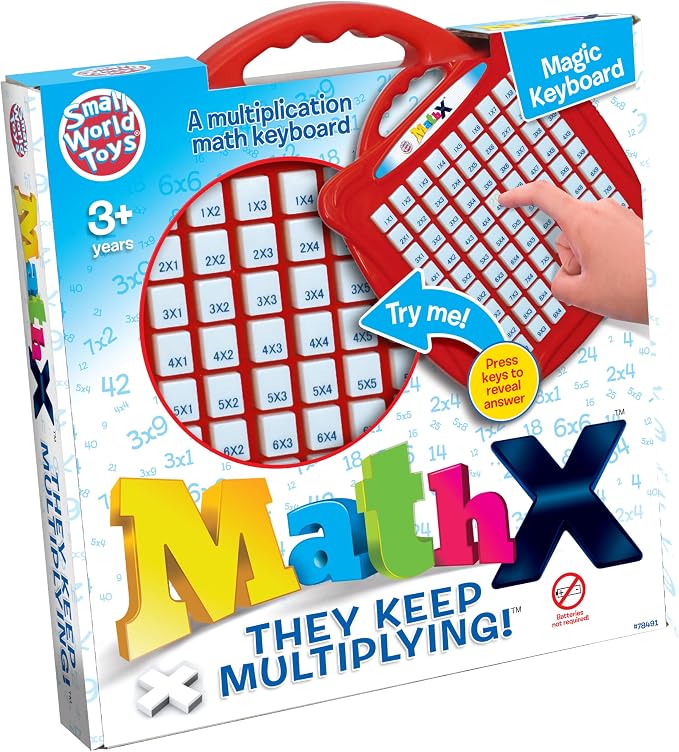 Small World Toys Multiplication Machine, Multiplication Game for Kids 3+, Kindergarten Math Learning & Education Toys, Montessori Math Manipulatives for Home School Classroom, Kids Learning Gift
