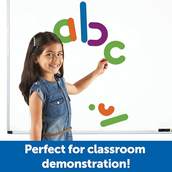 Learning Resources Giant Magnetic Letter Construction - Alphabet Magnets, Letter Building and Recognition, Learn to Read Activities, Montessori Spelling, Fine Motor Games, Classroom Must Haves