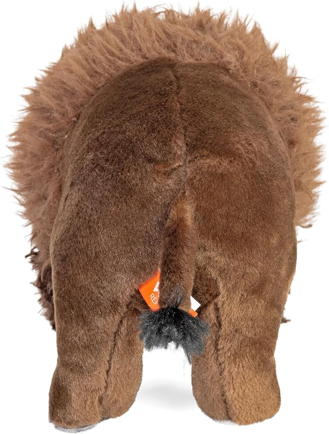 Wild Republic Bison, Cuddlekins, Stuffed Animal, 12 inches, Gift for Kids, Plush Toy, Fill is Spun Recycled Water Bottles