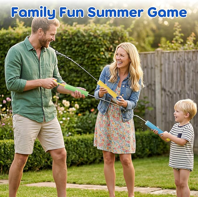 Lehoo Castle 16 Pack Water Blasters for Kids, Foam Water Guns Squirter for Kids, Squirt Guns Bulk for Pool Beach Party Favors, Summer Outdoor Toys for Boys Girls