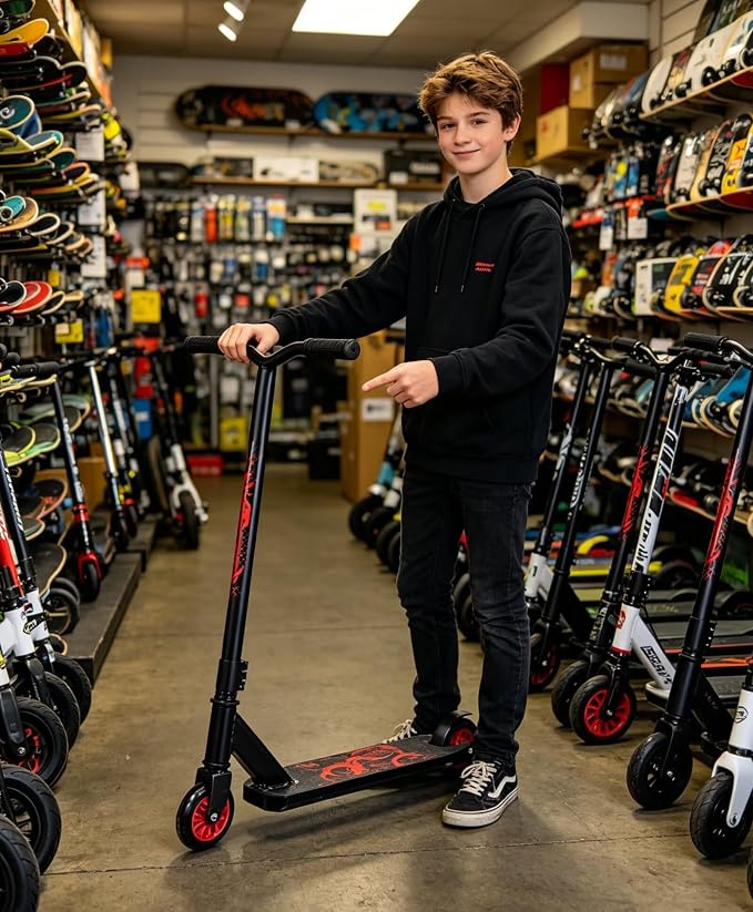 Pro Scooters Stunt Scooter For Kids 8 Years and Up Adults Complete Trick Scooter for Intermediate,Beginner,Advanced and Professional Riders Teens Cool Pro Scooter for Freestyle Tricks & BMX Stunts