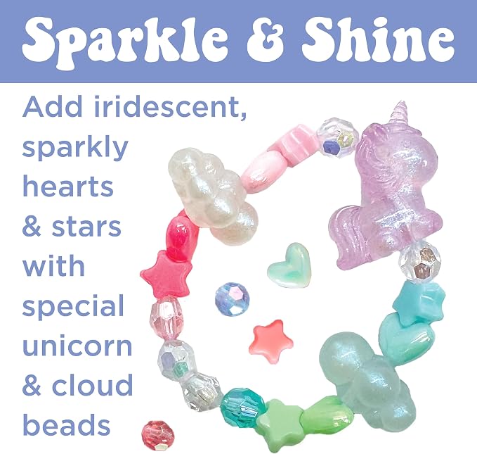 Creativity for Kids Unicorn Bead Jewelry Jar - Create 40+ DIY Friendship and Unicorn Bracelets for Girls | Gifts for Mom | Spring Crafts | Arts and Crafts for Kids | Unicorn Gifts for Girls (Ages 6+)