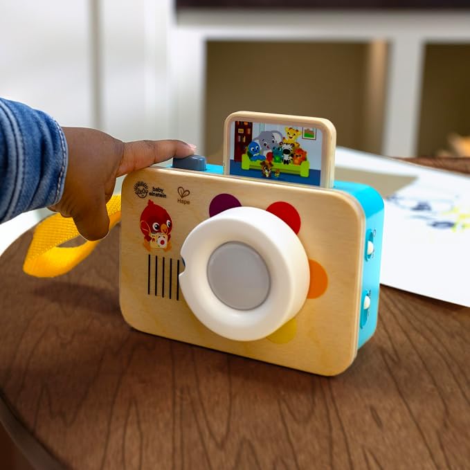 Baby Einstein + Hape Learning Lens Toy Camera for Pretend Play, Ages 6 Months and Up