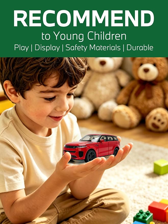 RASTAR 1/43 Diecast Model Car Range Rover Sport SV, Durable, 64690 | Officially Licensed, Ideal Gift, Zinc Alloy, Smooth Rolling Wheels, Great for Play & Display for Kids & Car Lovers Ages 3+