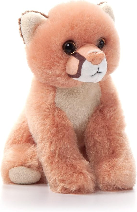 The Petting Zoo Mountain Lion Stuffed Animal Plushie, Gifts for Kids, Wild Onez Babiez Wildlife Animals, Lion Plush Toy 6 inches
