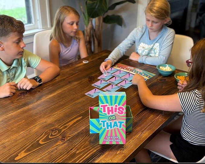 This or That Party Game – Family Card Game with Easy Either/Or Choices | Fun Guessing Game for Kids, Teens & Adults Where Players Follow Their Path Down the Pyramid for Family Game Night & Parties