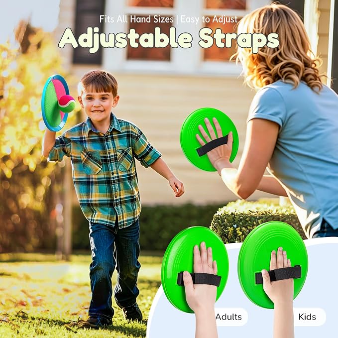 Upgraded Toss and Catch Ball Game Set, Beach Pool Toys Outdoor Games for Kids Toys, Outside Family Lawn Yard Games, for Boys Girls 3 4 5 6 7 8 9 10 11 12 Years Old