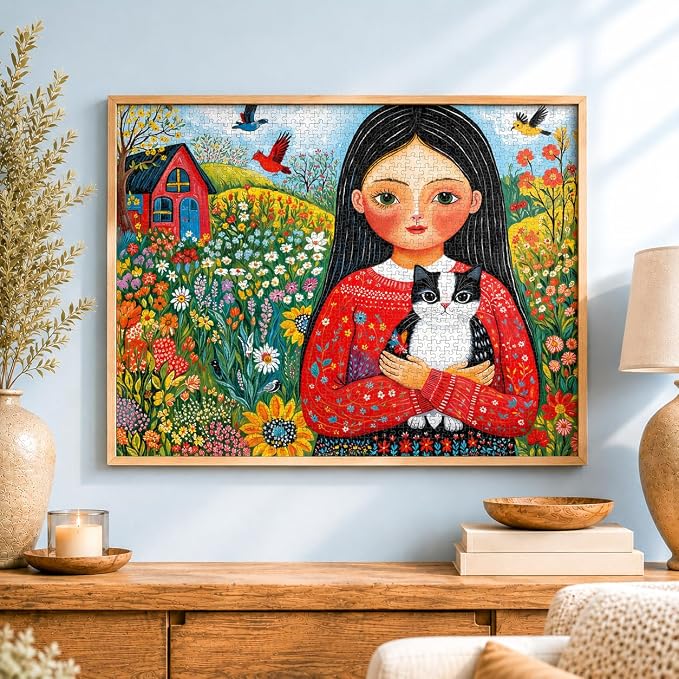 Cross & Glory - A Garden of Wonders - 1000 Piece Jigsaw Puzzle for Adults | Vibrant Nature & Art Puzzle | Challenging Puzzle for Adults | Eco-Friendly Materials for Puzzle Lovers