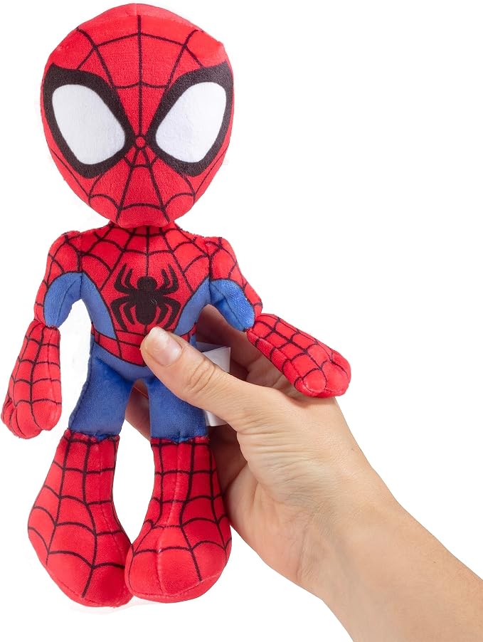 Marvel Spidey & His Amazing Friends 8" Plush 3-Pack Set - Spider-Man, Miles Morales, Gwen Stacy Ghost - Officially Licensed Stuffed Animal Toy Figures - Spider-Verse Gift for Kids, Boys, Girls