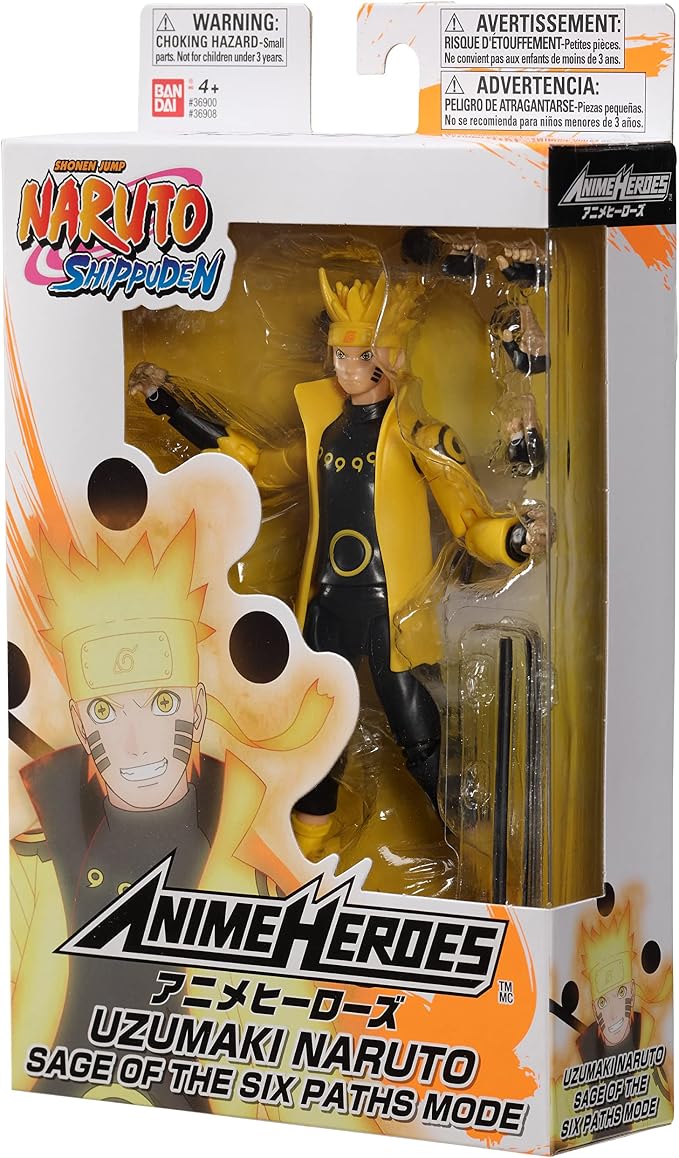 ANIME HEROES - Naruto Shippuden - Naruto Uzumaki (Sage of Six Paths Mode) Action Figure