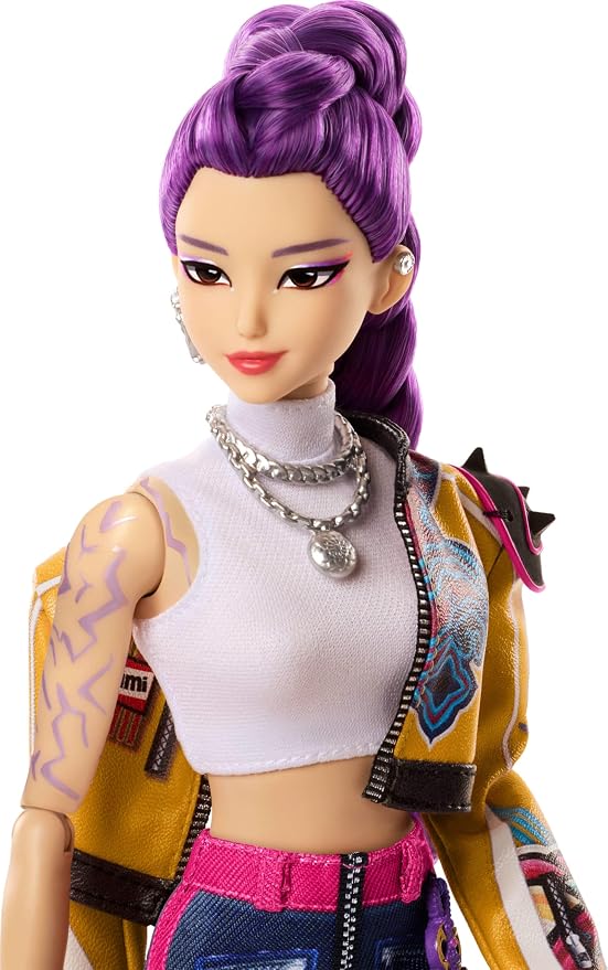 Mattel Kpop Demon Hunters HUNTR/X Rumi Fashion Doll in “How It’s Done” Performance Look with Sword Accessory