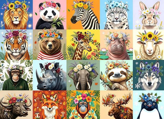 Puzzles for Kids Ages 6-8 8-12 Year Old, 200 Pieces Jigsaw Puzzles for Kids-Beautiful Wild Animals Jigsaw Puzzles Learning Educational Toys for Boys and Girls