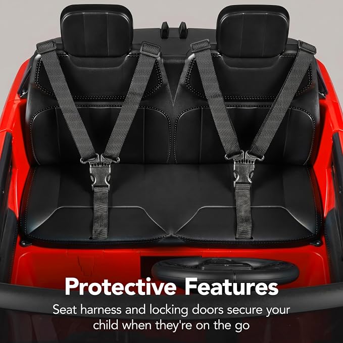 Best Choice Products 24V 2-Seater Licensed Range Rover Sport Electric Ride On Car for Kids with Parental Remote Control, 132 lb Weight Capacity - Red