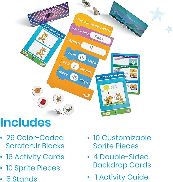 hand2mind Scratch Block-Based Coding, Student Activity, Learn to Code, Computer Science, Programming, STEM, Classroom, Ages 8-12, Teacher Supplies