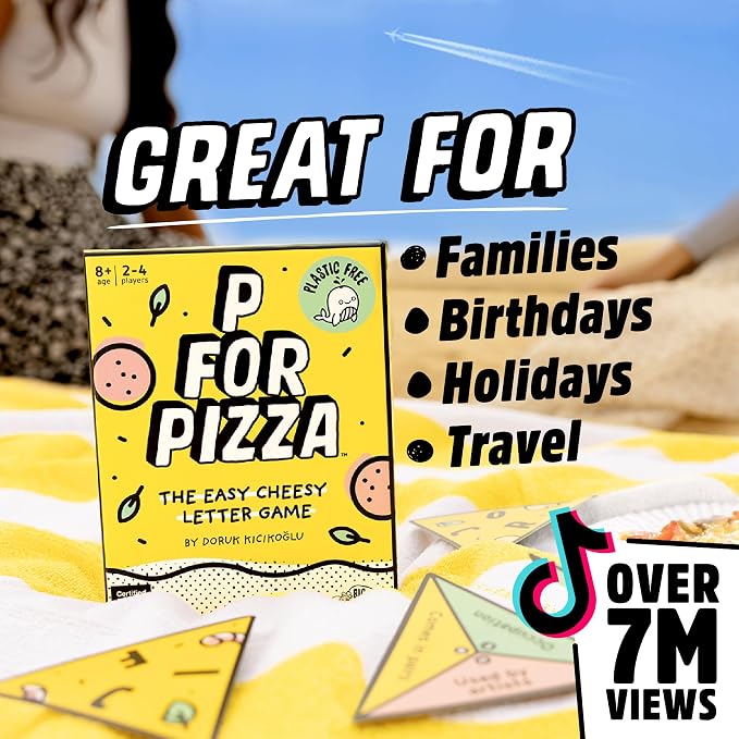 Big Potato P for Pizza: Family Card Game | Great for Adults and Kids | Perfect Lightweight Travel Fun for Any Occasion | The Ultimate Travel Card Game