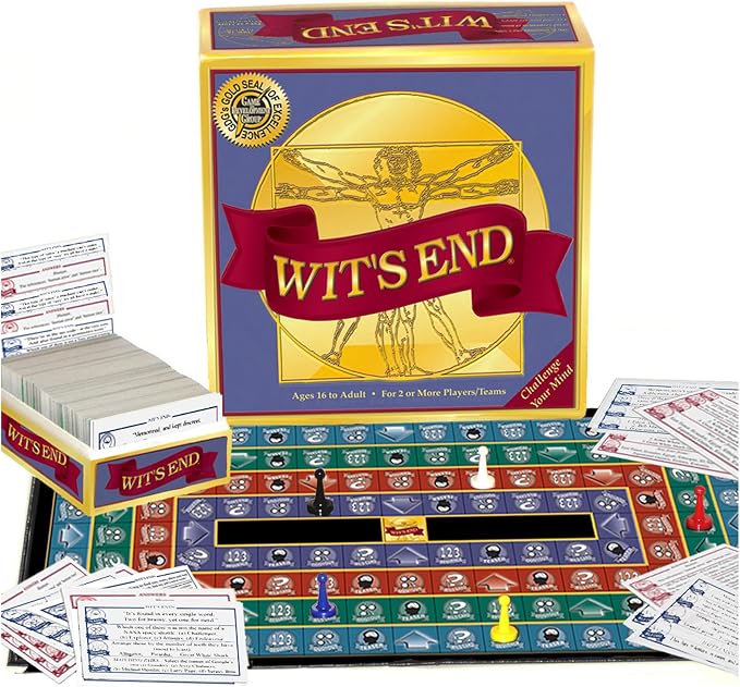 Wit's End — A Smart, Mind-Bending Trivia & Brain Teaser Game that Will Challenge Your Wits & Knowledge — Adult & Family Night Fun