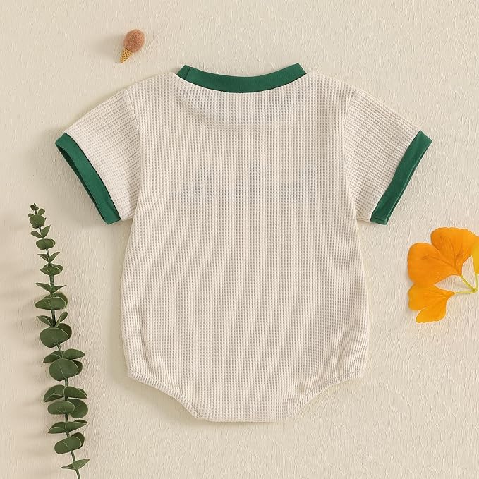 Kavousa Baby Boy Clothes Summer Baby Boy Bubble Romper Short Sleeve Jumpsuit One Piece Outfit Newborn Infant Clothing