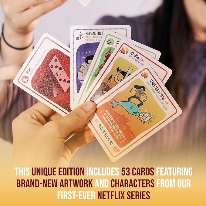 Exploding Kittens Good vs. Evil 2-5 Players - Ages 7+ - Inspired by Netflix Show - Party & Family Card Game for Kids & Adults