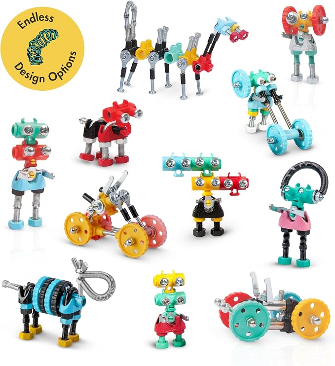 The Off Bits Educational STEM Toys for 6+: Robot Toy Building Sets, 3-in-1 Engineering Kit for Boys and Girls, Build Your Own STEM Building Toys with Endless Possibilities (Family Kit)