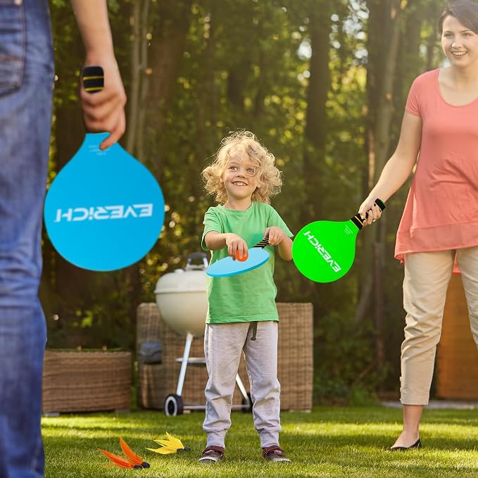 Toss and Catch Ball Set & Paddle Ball, Beach Pool Toys Outdoor Games for Kids Toys, Outside Family Lawn Yard Games, for Boys Girls 3 4 5 6 7 8 9 10 11 12 Years Old
