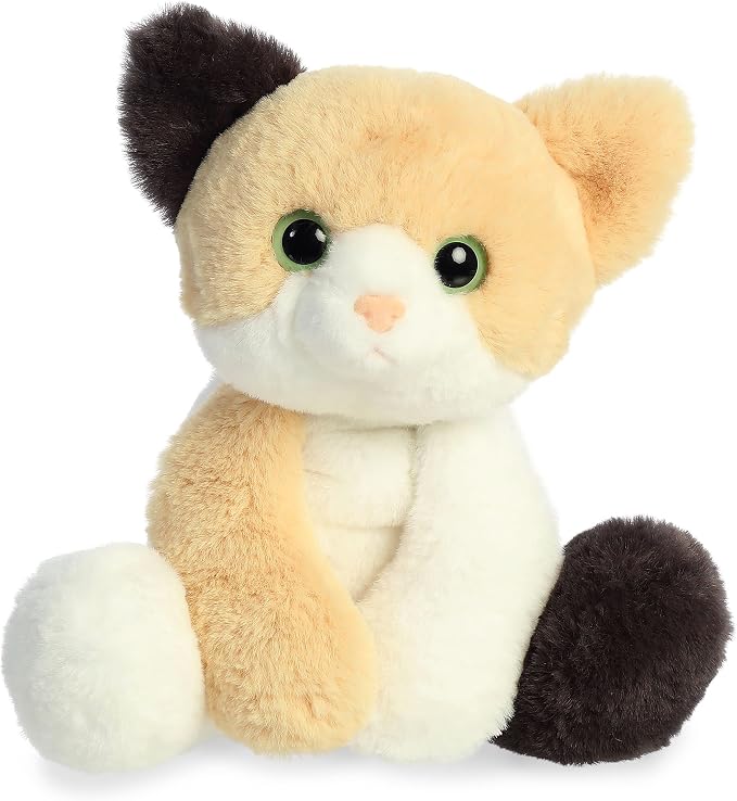 Aurora® Adorable Flopsie™ Callie Cat™ Stuffed Animal - Used to Create Imaginative Play Adventures - Perfect for Birthdays, Kids and Adults, All Ages - White 13 Inches