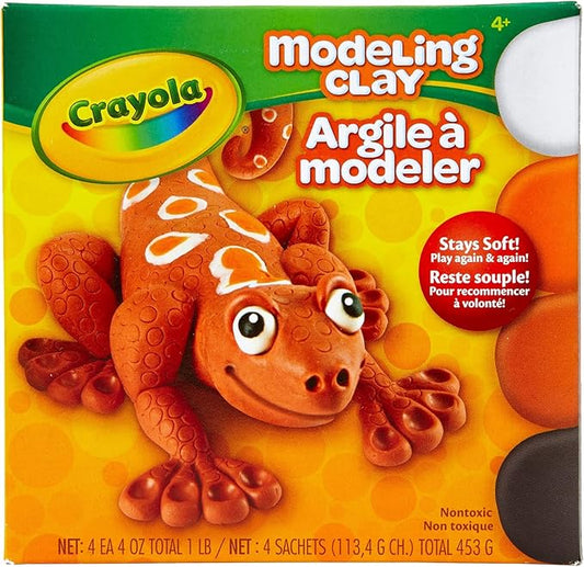 Crayola Modeling Clay, Non Drying, Assorted Colors, 1lb