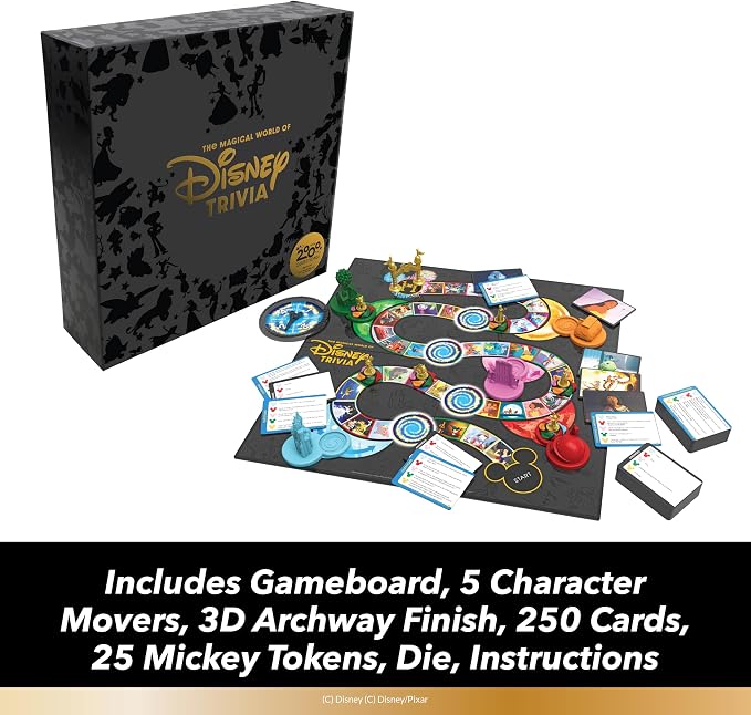 The Magical World of Disney Trivia Games – Board Games for Family Night, Multi-Player, Ages 6+