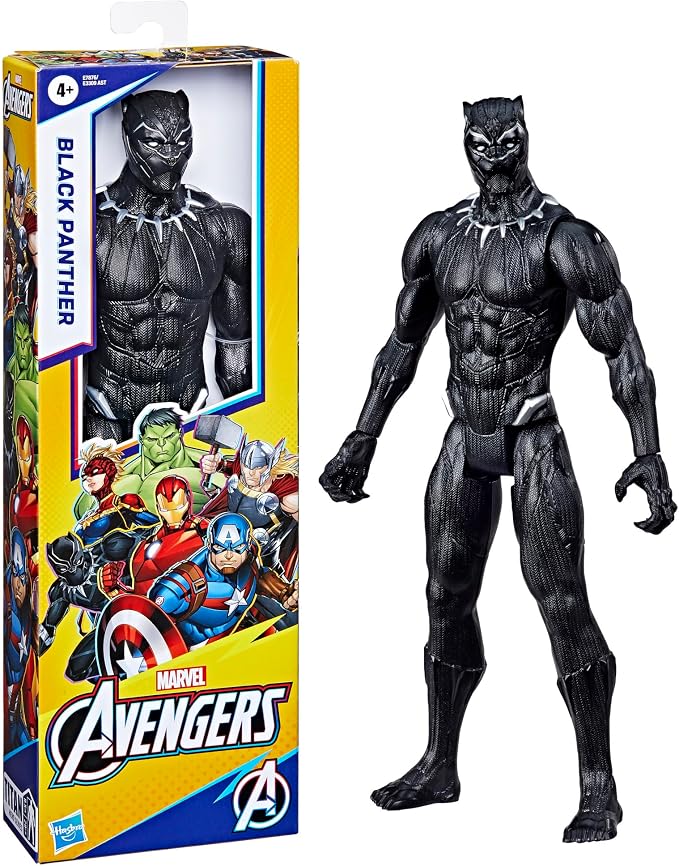 Marvel Avengers Titan Hero Series 12" Black Panther Action Figure - Avengers Toys - Ages 4+