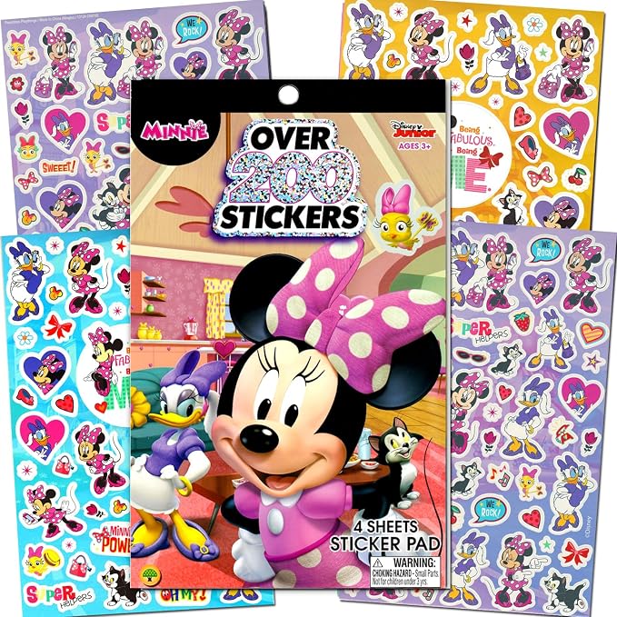 Bendon Minnie Mouse Coloring Activity Book and Sticker Set for Kids