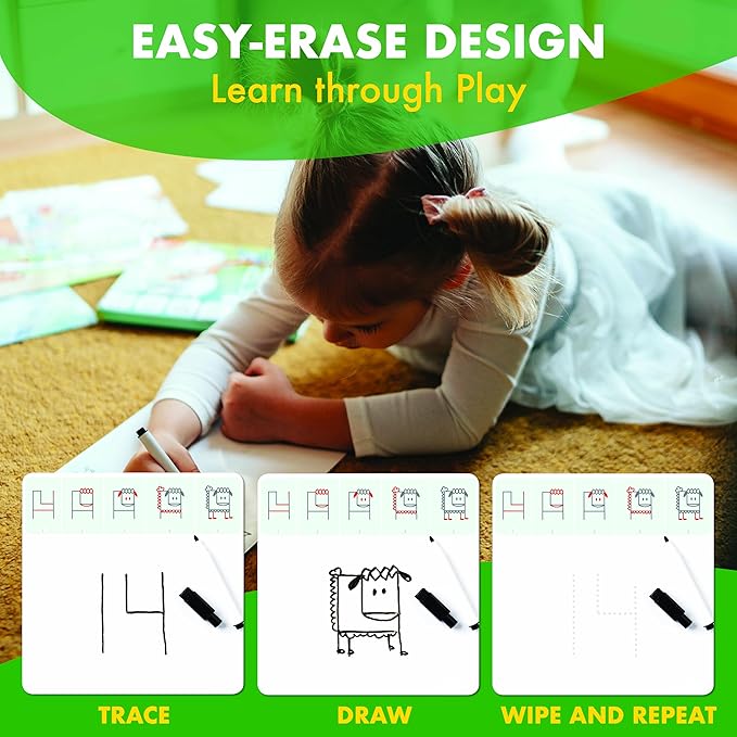 MD CREATIVE Learning Activity - Drawing with Numbers Educational Game, Perfect for Kids, Preschoolers Who Love Toys, Art and Craft Activities, Gifts for Girls and Boys Ages 3, 4, 5, 6